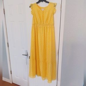 Polka Dot Maternity Maxi Dress